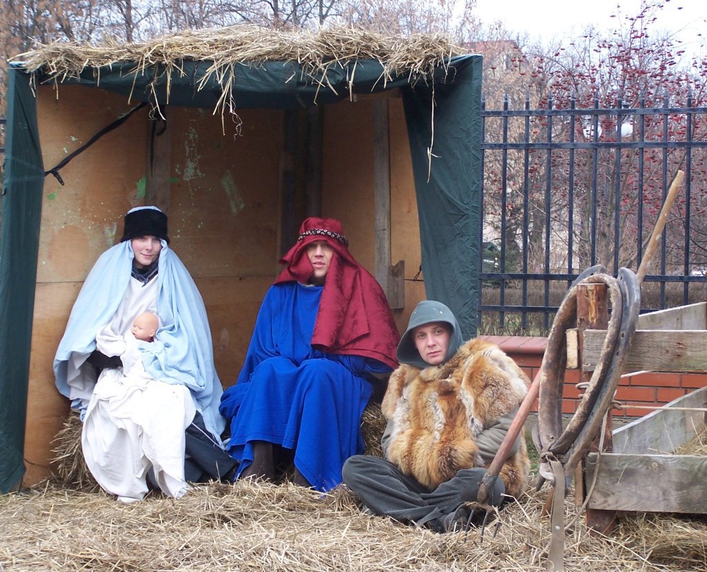 Live nativity scene in Appalachia