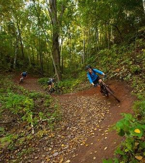 Mountain biking 