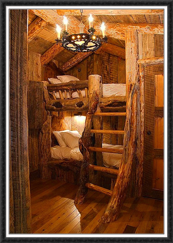 Rustic bunk beds