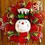 A colorful winter wreath for your door